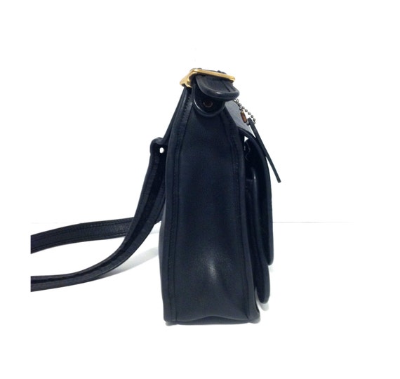 Vintage COACH BAG Black Leather Bag Coach Handbag Coach