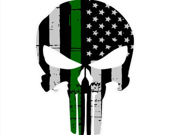 Punisher skull decal | Etsy