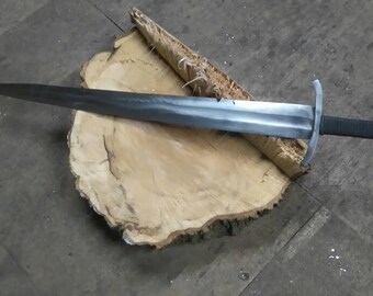 Viking sword, side sword, arming sword, reenactment. Hand forged 1055 carbon steel sword