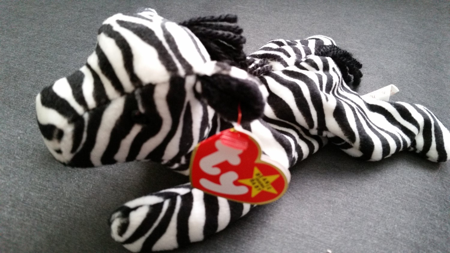 Ty beanie babies ZIGGY the zebra 1995 PVC handmade
