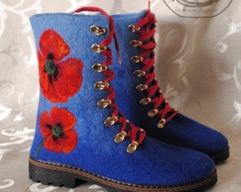 Wool boots for a winter.
