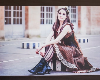 Photography alternative steampunk "Copper coloured girl" - Format A4 20x30cms - Namidael photographs