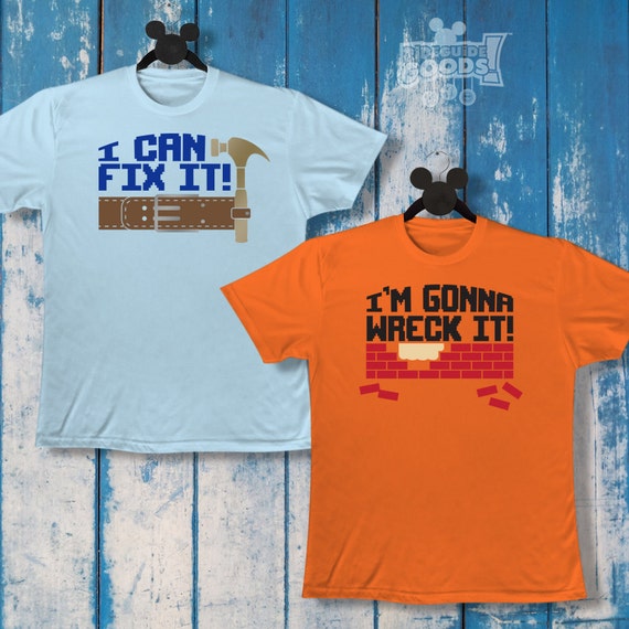 I'm Gonna Wreck It / I Can Fix It Couples Shirts