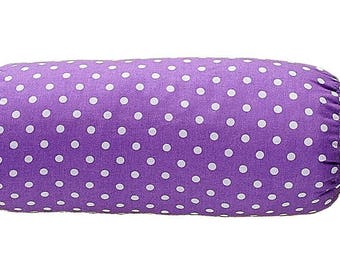Pillow Roller - Violet & White Dots