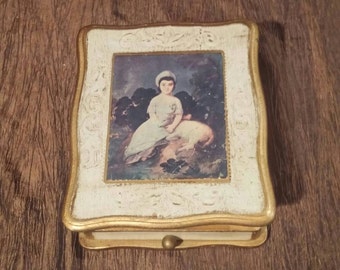 Vintage Mele musical jewerly box, free shipping