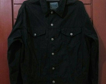 Vintage Versace Jeans Couture Jacket Authentic Size S fit L Black Italy