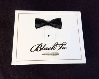 Cigar Box Black Tie Empty Cigar Box for Crafting Dominican Republic Cigar Box Cedar Lined Box Masculine Box Trinket Box Coin Box Letter Box