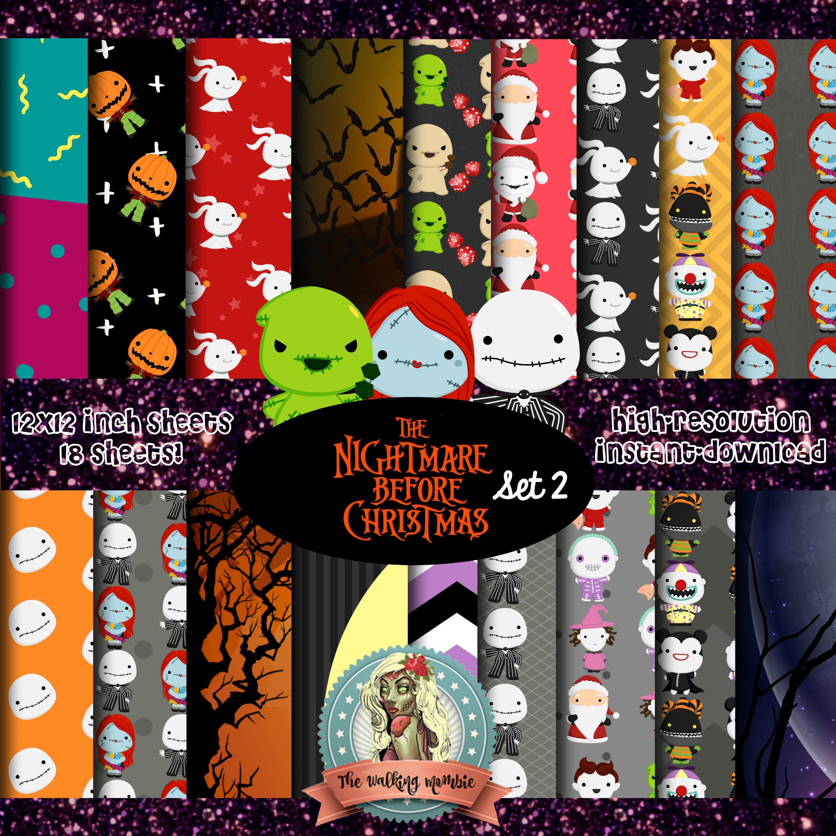 nightmare-before-christmas-scrapbook-paper-jack-skellington