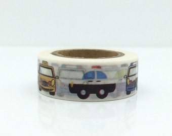 Paper Tape - Transportation / 10M 15mm, Washi Tape