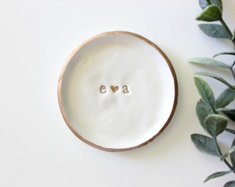 Personalized Initials | Ring Dish | Jewelry Dish | Engagement Ring Dish | Custom Jewelry Dish | Catch all | Personalized Gift