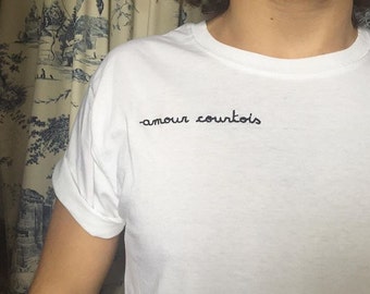 T-shirt mixte Amour courtois.