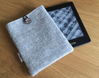 Harris Tweed Kindle cover - Kindle paperwhite case - e-reader cover - Father's Day gift - Wool Anniversary - Kindle sleeve - gift for him
