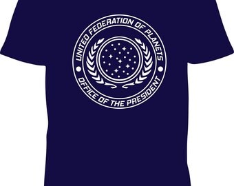 Star Trek Shirt, United Federation of Planets Shirt, Mens or unisex