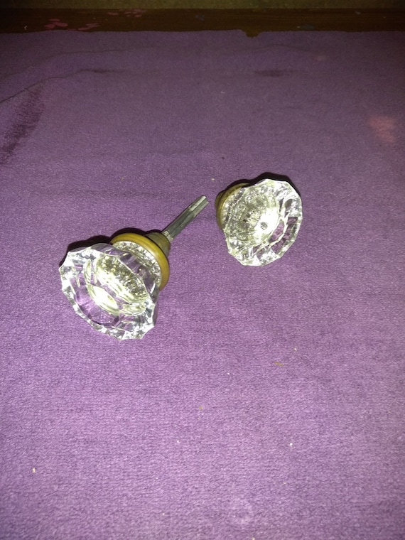 Antique Crystal Door Knobs by on Etsy