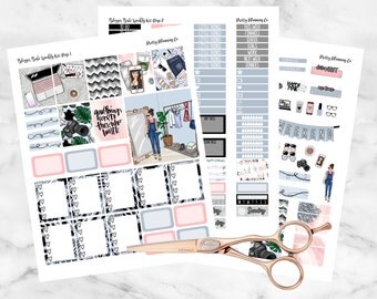 Blogger Babe Weekly Kit Printable Student Planner Stickers- Erin Condren Planner Stickers- Instant Download