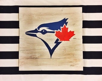 Toronto Blue Jays wood sign| baseball art | blue jays sign| sports fan| baseball decor | wall art