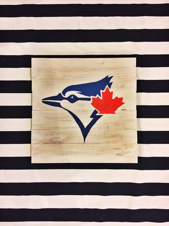Toronto Blue Jays wood sign baseball art blue jays sign