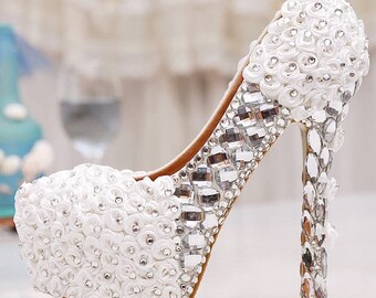 Bling wedding shoes | Etsy