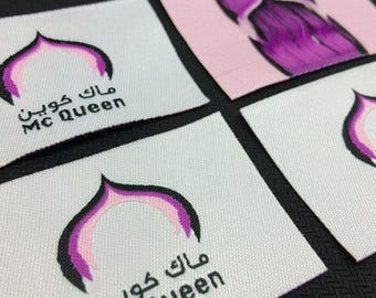 1000 sew in woven labels, woven labels, custom clothing label,