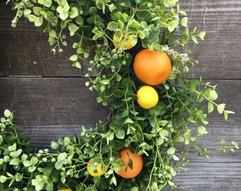 Summer wreath spring wreath boxwood wreath lemon wreath farmhouse wreath grapevine wreath year round wreath Mother's Day