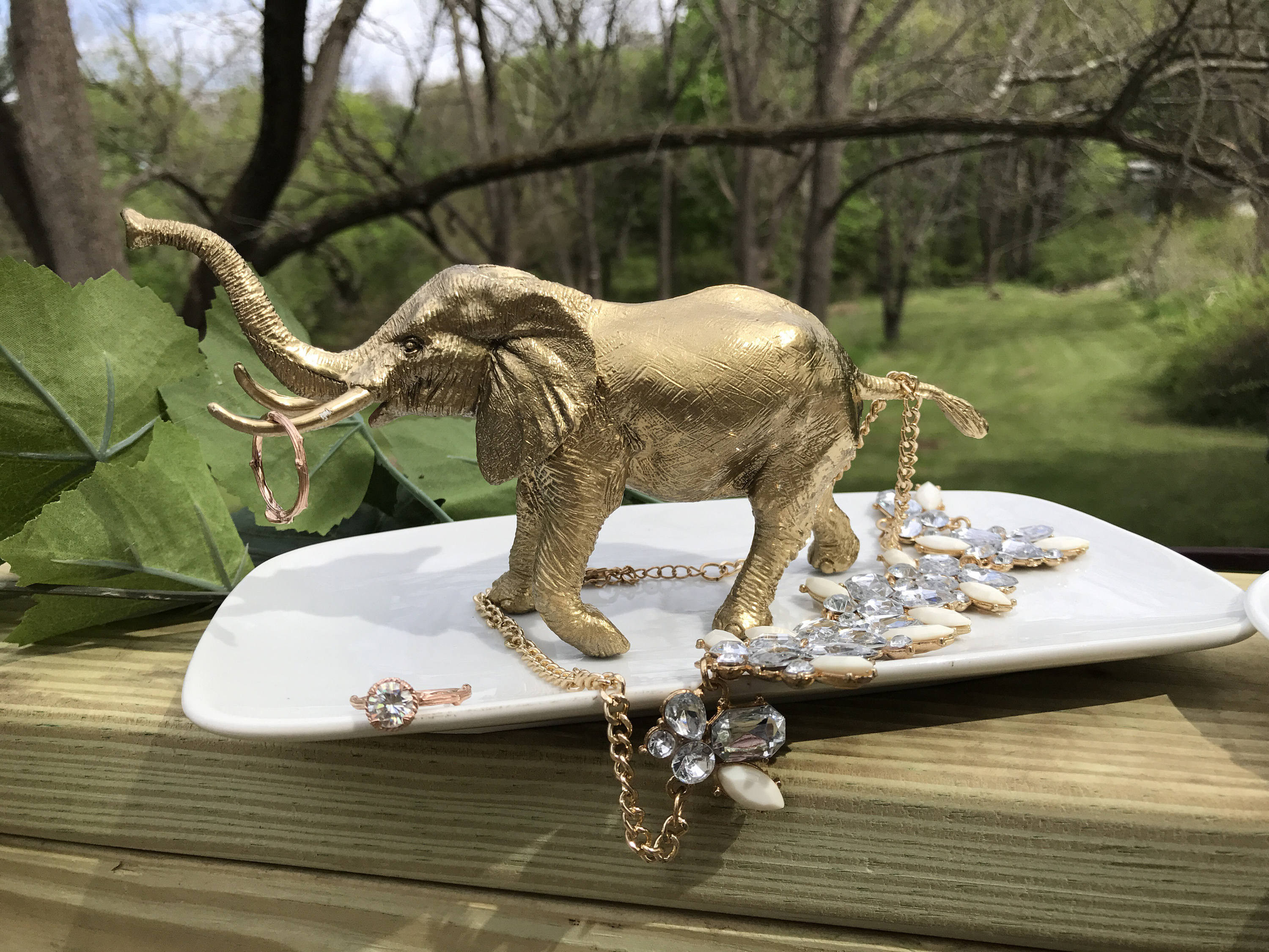 Elephant Jewelry Holder Large Elephant Ring Holder Catch