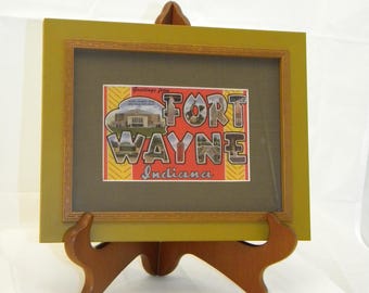 Framed Fort Wayne Postcard