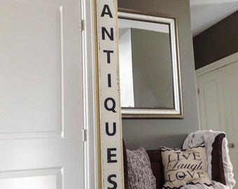Antiques Sign, Wood Antiques Sign, Antique Sign, Farmhouse Sign, Farmhouse Antiques Sign