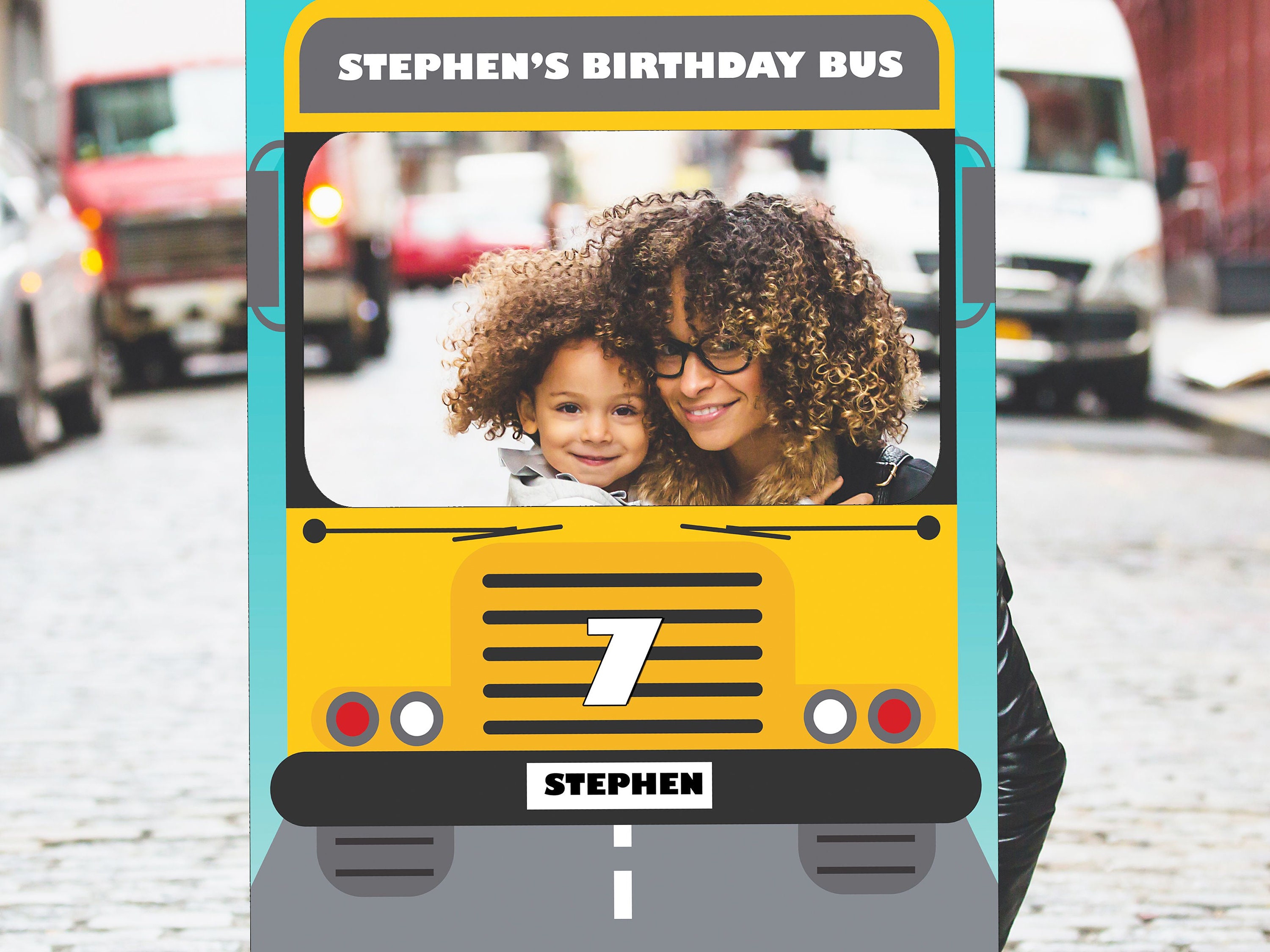 School bus frame | Etsy - Large Custom School Bus theme photo booth prop frame, Education Selfie Frame  for Happy Birthday picture sizes 48x36; 36x24; 1001124