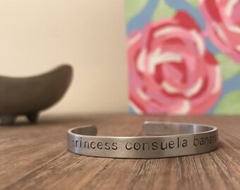 Princess Consuela Banana Hammock Bracelet, Friends Bracelet, Friends, Friends Show, Gifts for Her, Phoebe, Friends Quotes, Stamped Bracelet