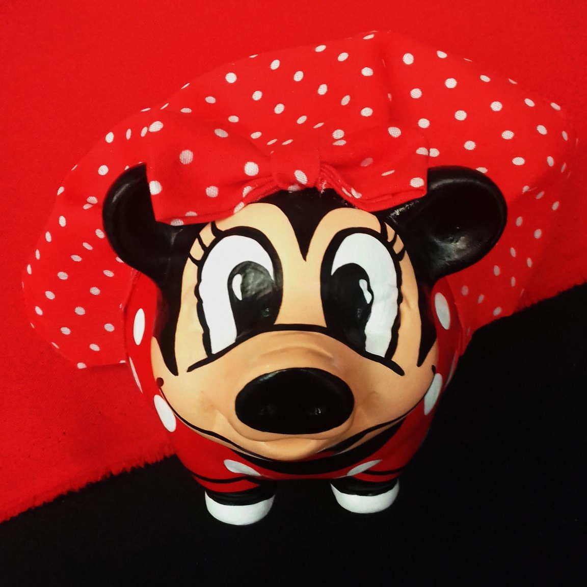 minnie mouse plush piggy bank