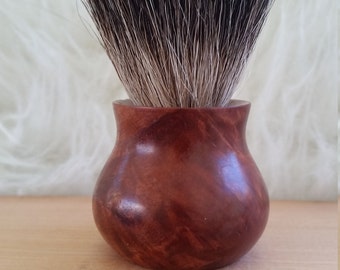 Red gum burl shaving brush
