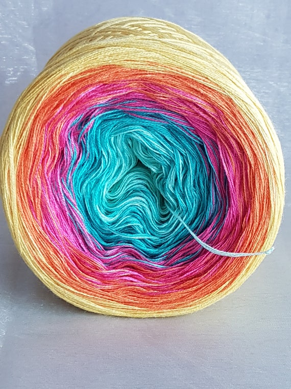 Items similar to Color gradient yarn "Flower Power" on Etsy