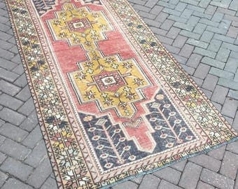 Oushak rug. Area Oushak rug. Boho rug. New fashion perfect faded rug. Handwoven. Floor rug. Decorative rug. 49.21x95.67inc.---125x243cm