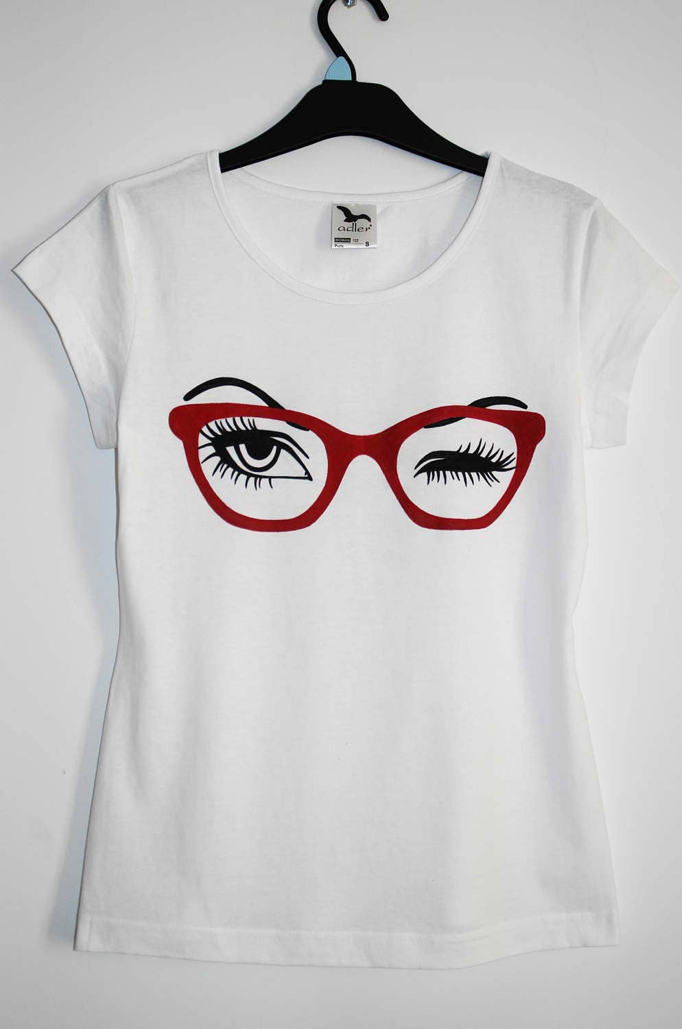 sunglasses glass eyes eyelash shirt eyelashes Women's