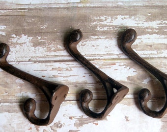 antique hooks, rustic hook, cast iron hook, cast iron hooks, rustic hooks, antique hooks, towel hook, vintage hook, wall hook, coat hooks