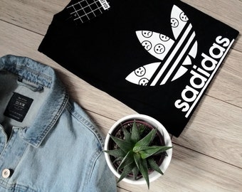 SADIDAS T-SHIRT Tumblr Inspired Pastel Pale Grunge Aesthetic Tee