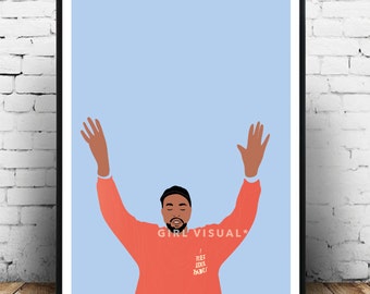 Kanye west wall art, Kanye west print poster, life of pablo art, yeezy wall art, yeezy poster, kanye west home decor/gift.