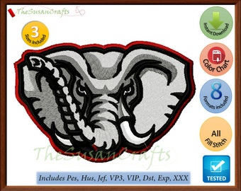 ALABAMA Crimson EMBROIDERY DESIGNS Pes, Hus, Jef, Dst, Exp, Vp3, Xxx, Vip