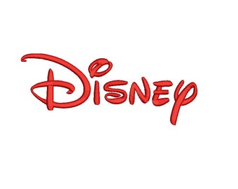 Disney embroidery font formats bx, dst, exp, pes, jef and xxx, Sizes 1, 1.5 and 2 inches, instant download