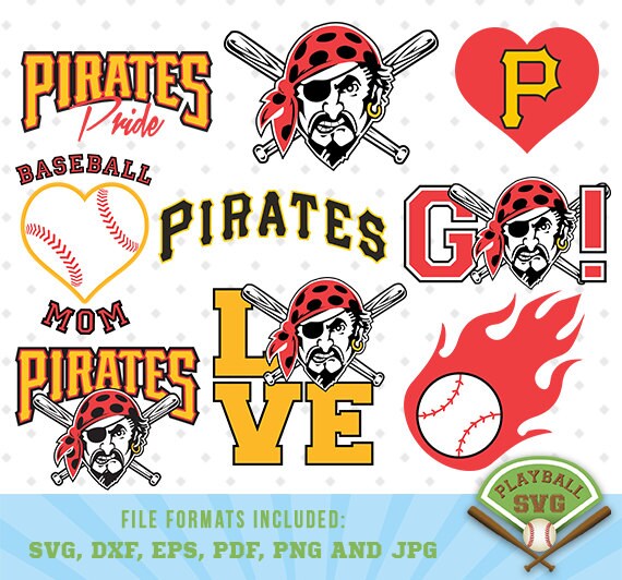 Download Pittsburgh Pirates SVG files baseball designs contains dxf
