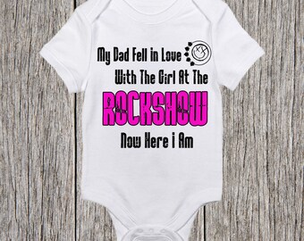 Unisex Baby Hand Made Onesie Blink-182 "Rockshow" (Fits baby boys and girls up to 12 months)