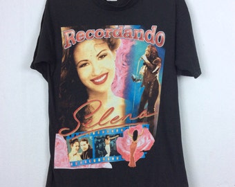 RARE!! Vintage 90s Selena Quintanilla Shirt Singer / Tejano / Mexican Cumbia/ R&B / Pop Band Tees Music Lover