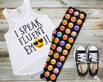 Emoji Tank - Cool Emoji Shirt - Emoji Tee - Emotions Tank - Trendy Girls Tank - Kids shirt - Kids t-shirt - Kids Emoji Shirt - Kids Apparel