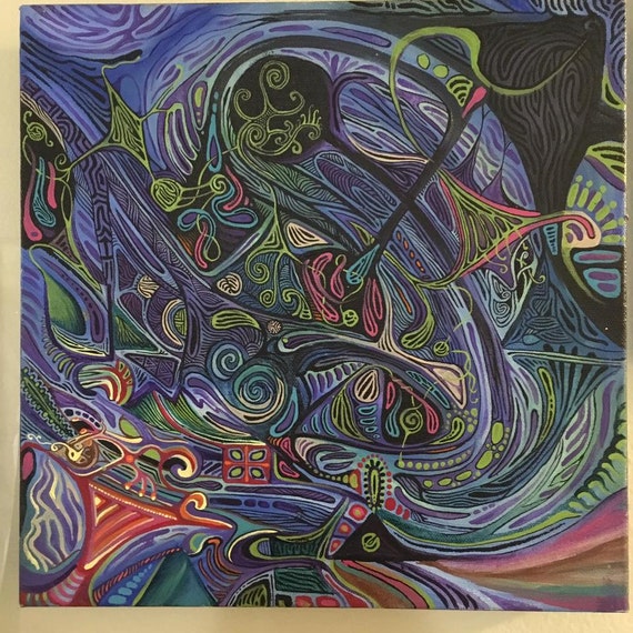 Items similar to Handmade Art - Original Painting - Trippy Art