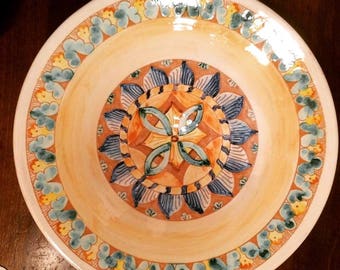 serving bowl, fruit bowl, centerpiece, ceramics, handmade, artistic plate