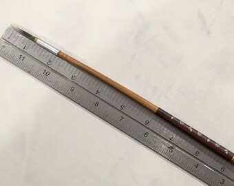 Handmade Paintbrush Squirrel Round, Pointed. Watercolor Brush.