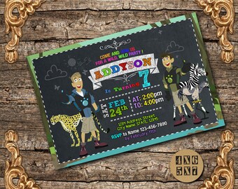 Wild Kratts Invitation / Wild Kratts Birthday Invitation / Wild Kratts Party / Wild Kratts Birthday / Wild Kratts Invite / Wild Kratts SS