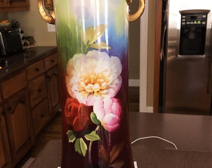 Outstanding Antique Wm Guerin Limoges Vase