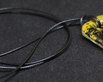 Glass necklace, Fused glass jewelry, gift for girlfriend, warm glass, fusing glass, pendant glass, kiln formed glass, pendant necklace