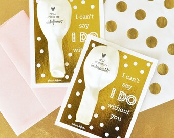 Bridesmaid Proposal | Will You Be My Bridesmaid |Will You Be My Maid Of Honor| Will You Be My Matron of Honor| Couldn't Say I Do Without You
